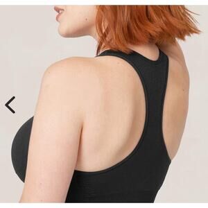 Truekind Shapermint Wireless Reactive Sport Bra sz Med Blk Nwt Shapewear